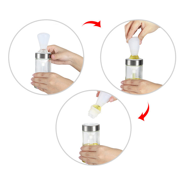 Glass Oil Bottle with High Temperature Resistance for Kitchen Storage