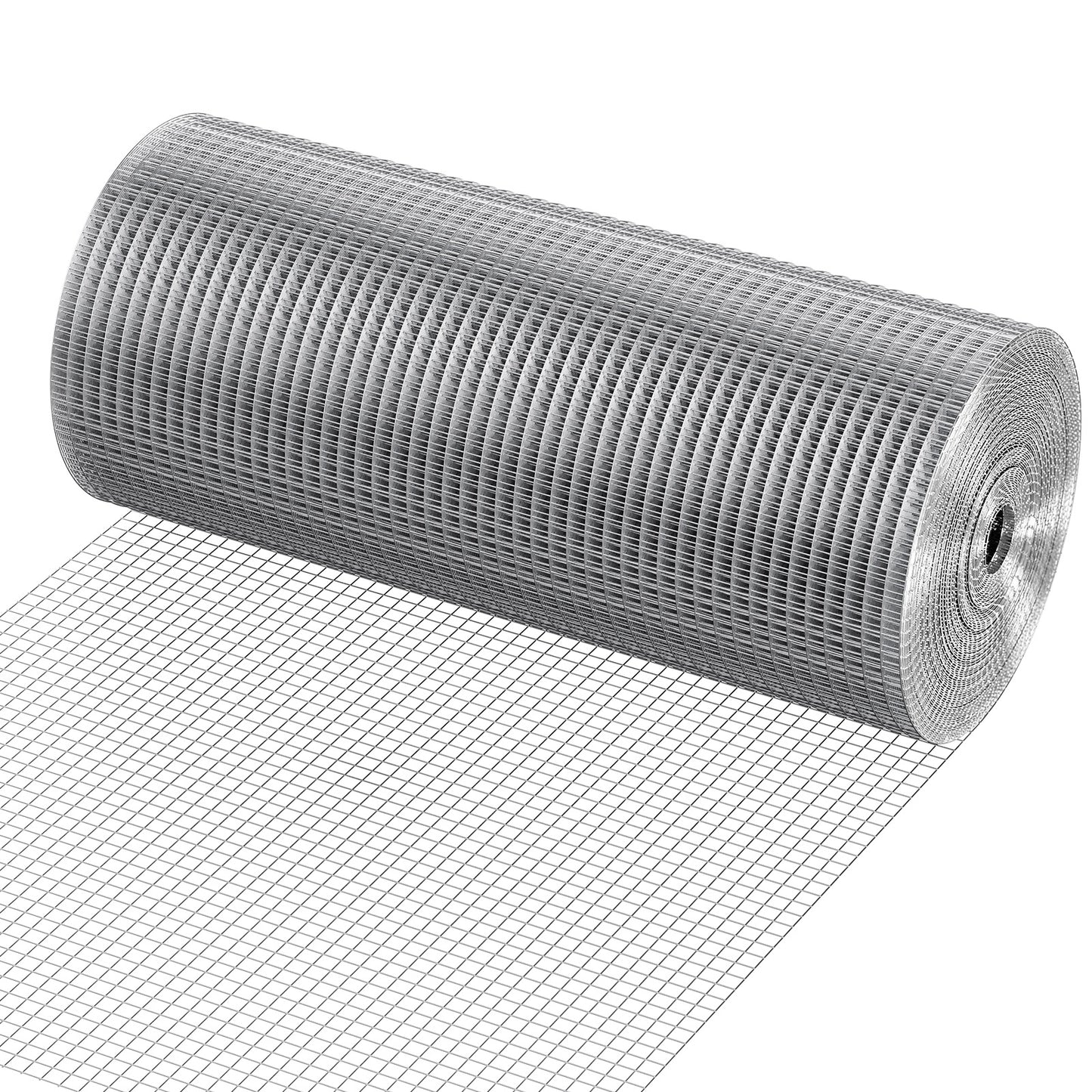 1/2 Inch Galvanized Chicken Wire Fence Roll 24x100 Ft Garden Mesh Welded Mesh