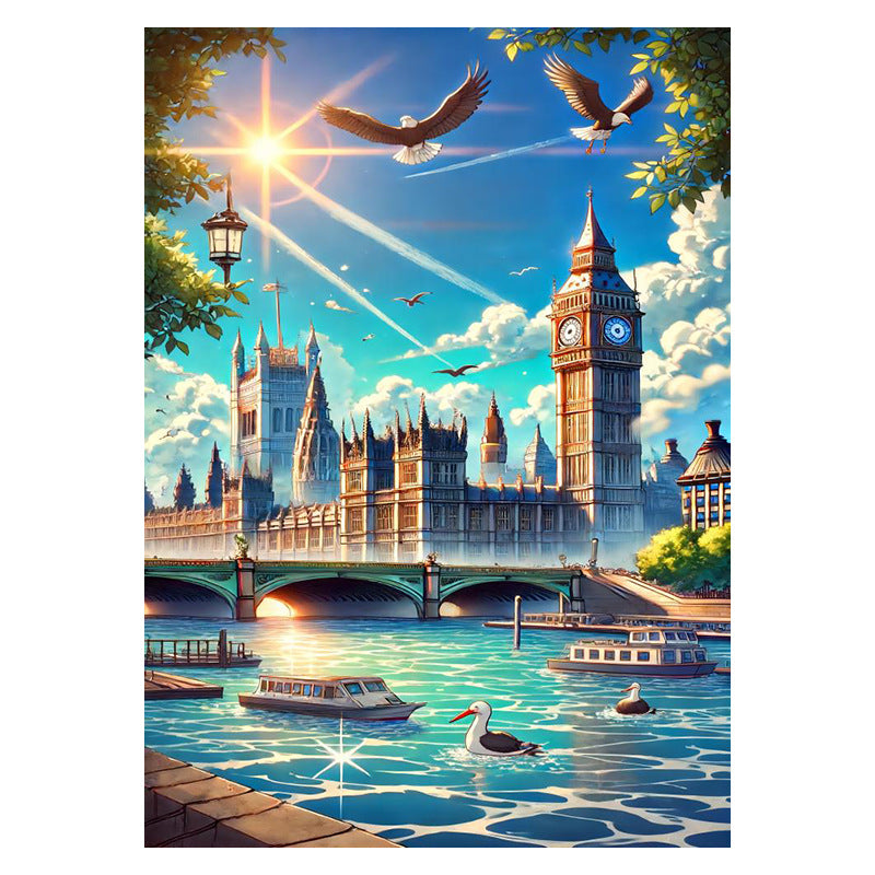 Diamond Painting Landscape DIY Wall Art for Living Room Decor - Multiple Sizes
