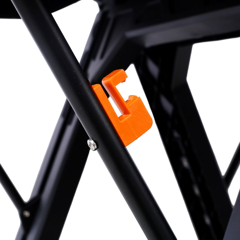 Heavy-Duty Portable Folding Workbench with Clamps - Adjustable Garage Sawhorse