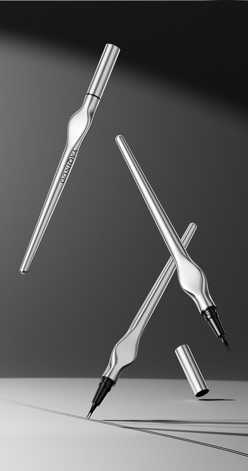 Waterproof Eyebrow Pencil with Dual-Fork Tip - Sweat-proof, Long-lasting Makeup Tool