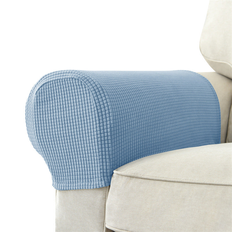 Solid Color Sofa Armrest Cover Set - Protective & Versatile Home Decor