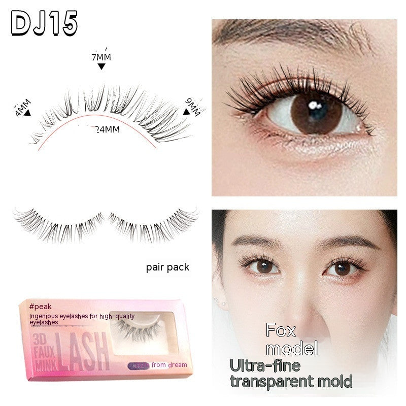 Natural False Eyelashes with Sheer Root - Assorted Styles & Packaging Options