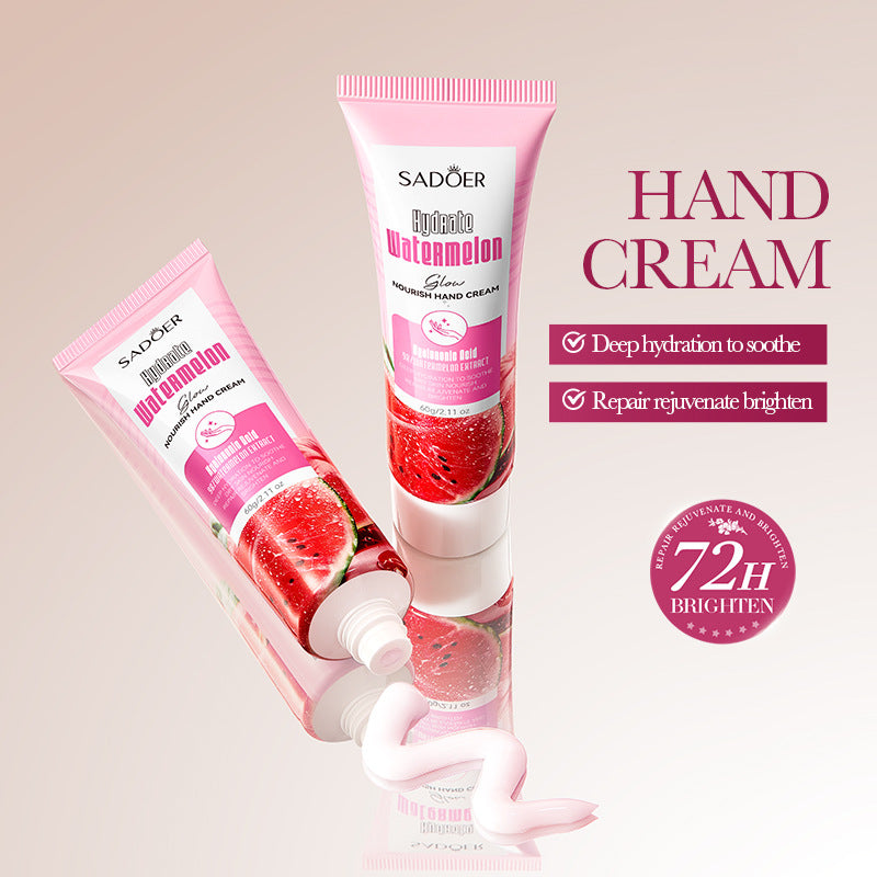 Nicotinamide Watermelon Hand Cream - Hydrating Moisturizer for All Skin Types 60g
