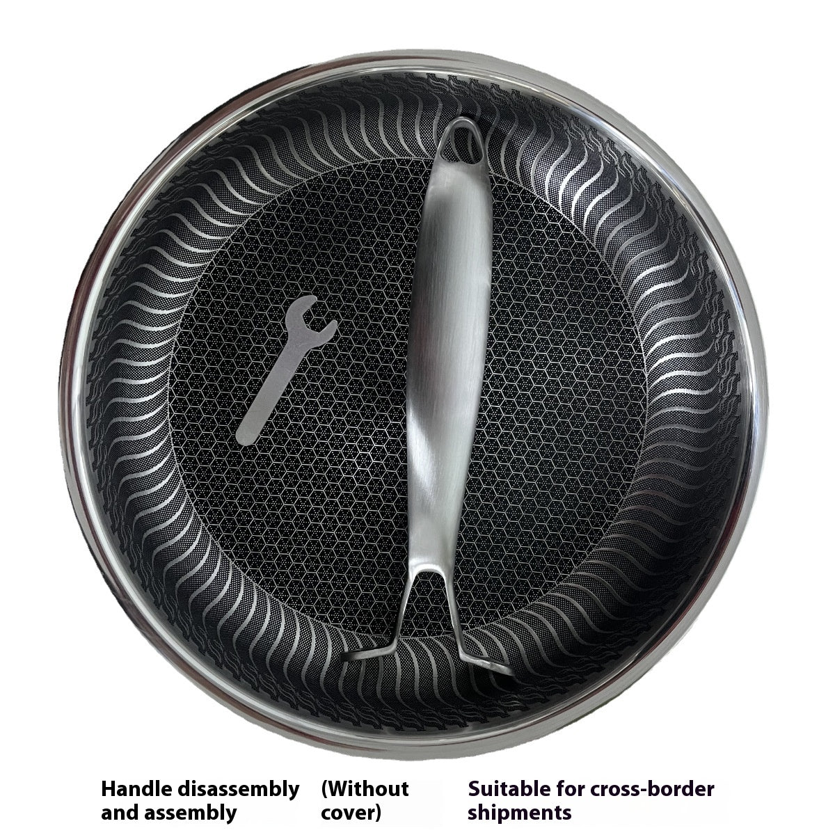 Stainless Steel Frying Pan with Glass Cover - Induction & Gas Stove Compatible