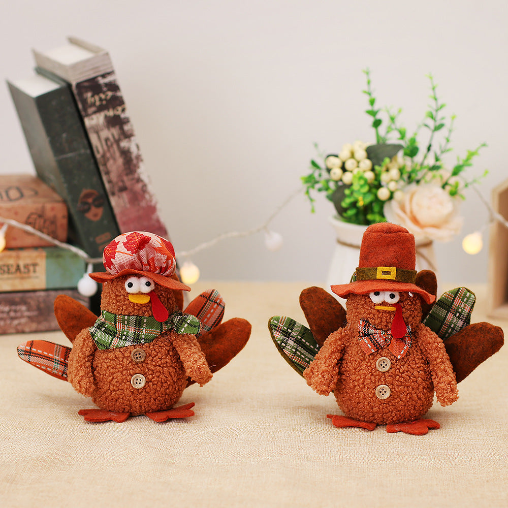 Thanksgiving Turkey Decor Light Emitting Ornament for Festive Home & Party