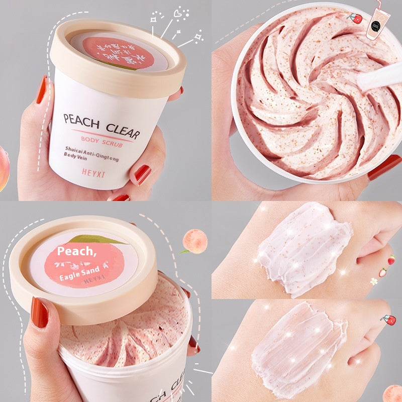 Peach Moisturizing Body Scrub Cream - 200g Hydrating Exfoliator