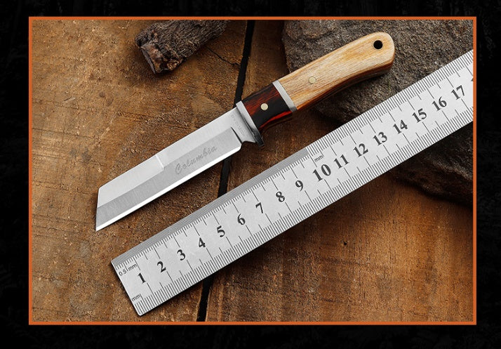 High-Hardness Steel Outdoor Camping Survival Knife - Portable Sharp Special Battle Straight Knife