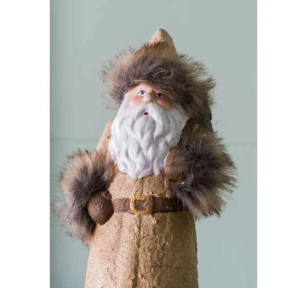 Christmas Gnome Decorations - Rustic Ceramic Holiday Ornaments
