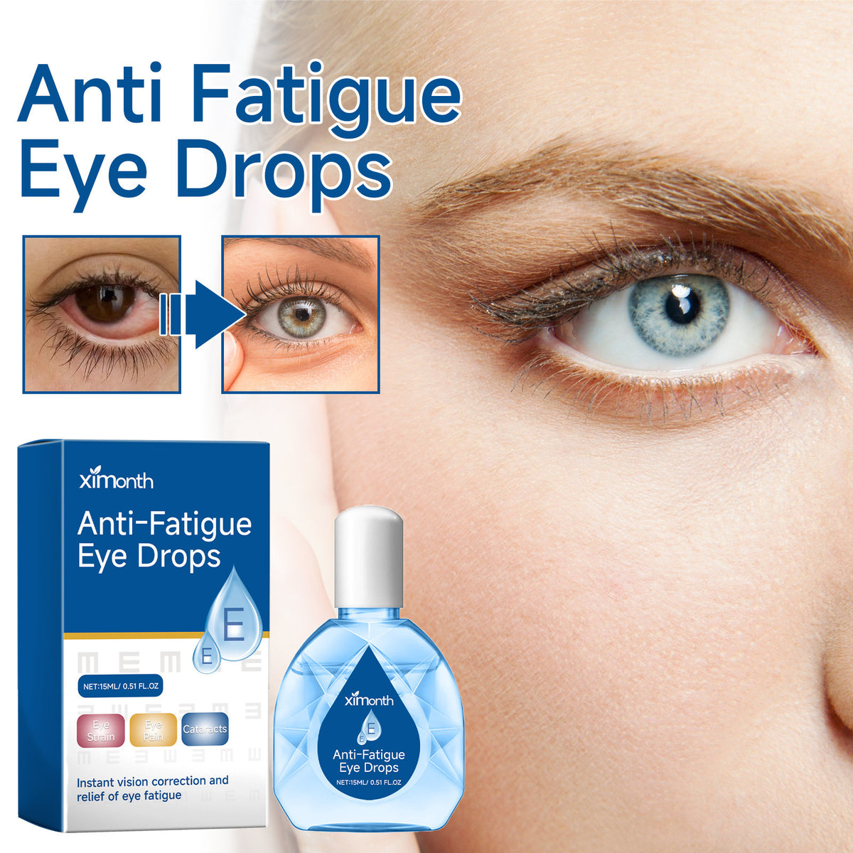 Eye Care Solution for Fatigue and Dryness 15ml - Eye Relief Serum