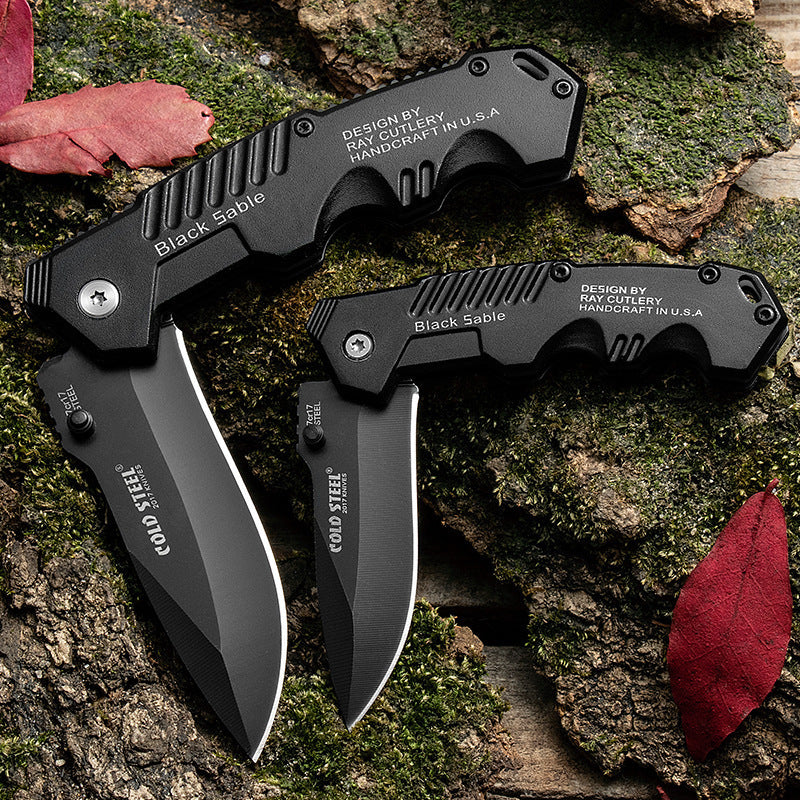 Multi-Functional Mini High Hardness Self-Defense Folding Knife - Stainless Steel