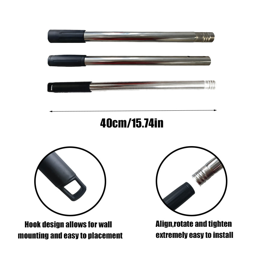 Stainless Steel Snow Shovel with Modular Handle - Garden & Ice Removal Tool Set