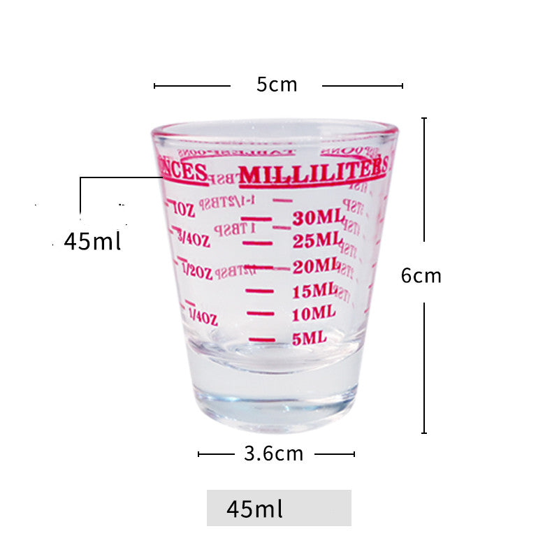 Lead-Free Italian Glass Graduated Measuring Cup for Kitchen & Home Use