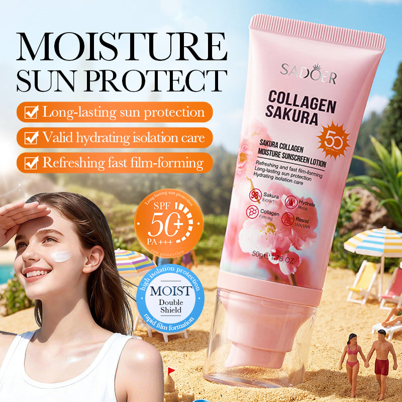Cherry Blossom Collagen Moisturizing Sunscreen Lotion - 50g Body Care
