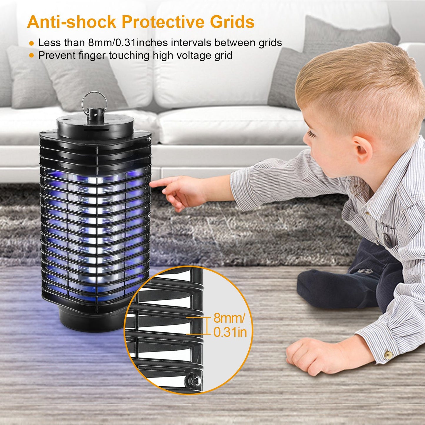 Electric Bug Zapper - UV Light Insect Killer for Home & Restaurant