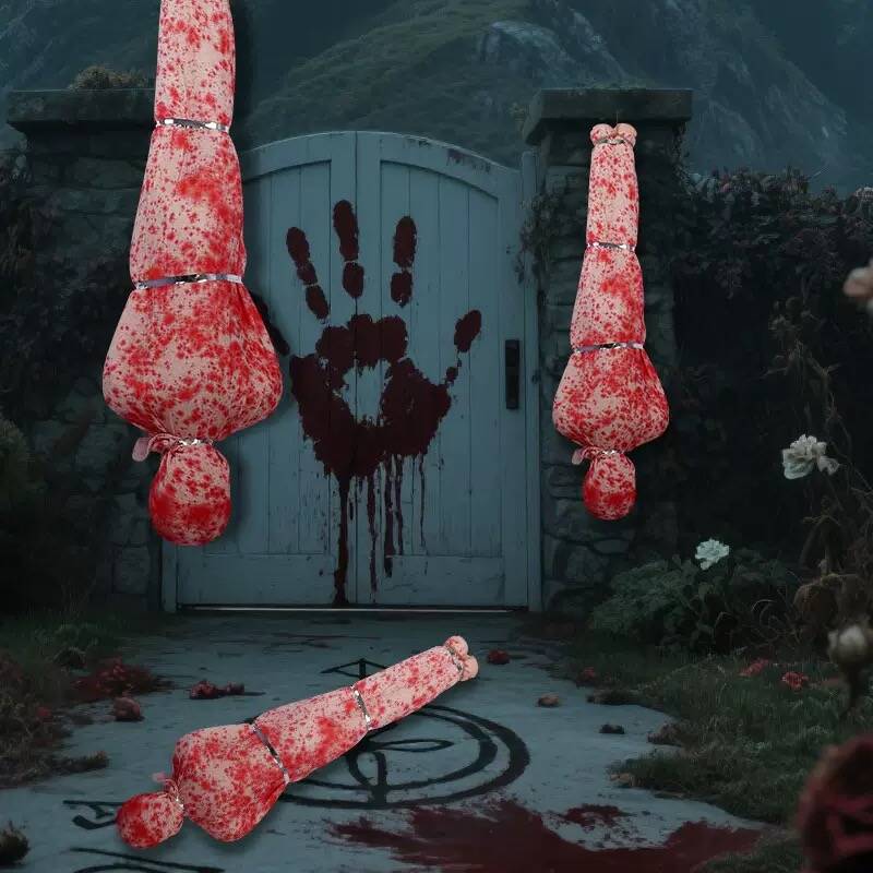 Halloween Blood-Stained Fake Corpse Horror Prop Hanging Ornament for Decorations