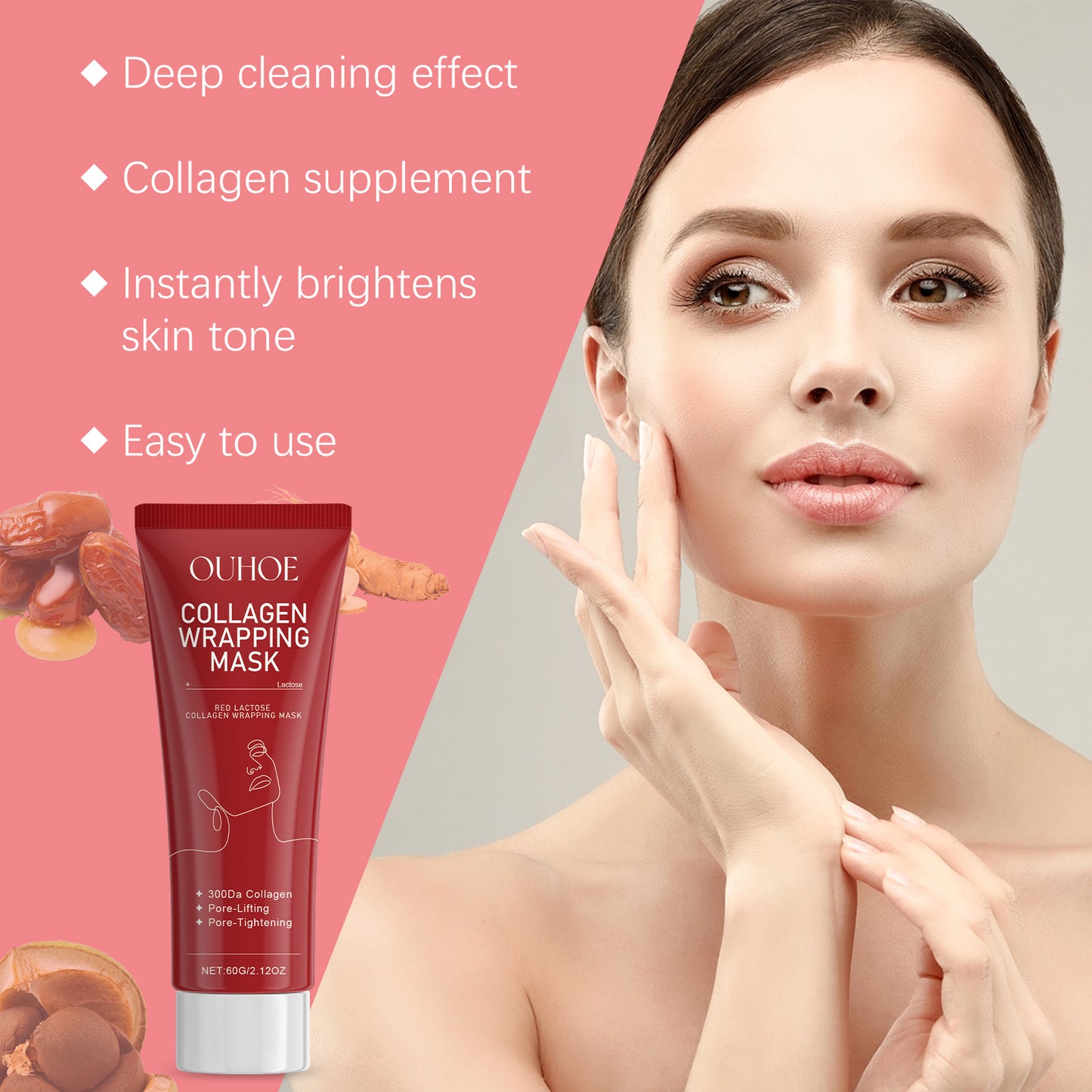 Collagen Tearing Face Mask - Hydrating & Firming Anti-Wrinkle Treatment