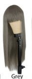 Long Straight Hair Wig with Bangs - 70cm