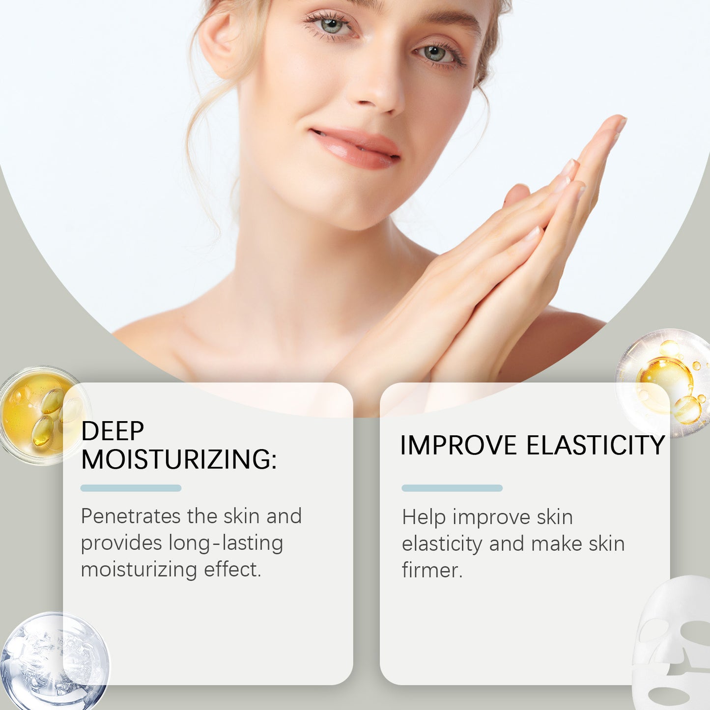 Collagen Firming Facial Mask - Deep Moisturizing & Hydrating Skin Care Sheet