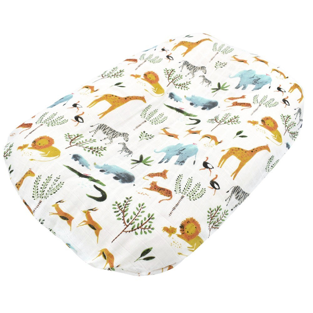 Baby Cotton Yarn Change and Wash Cover - Dinosaur, Forest Animals & Floral Patterns