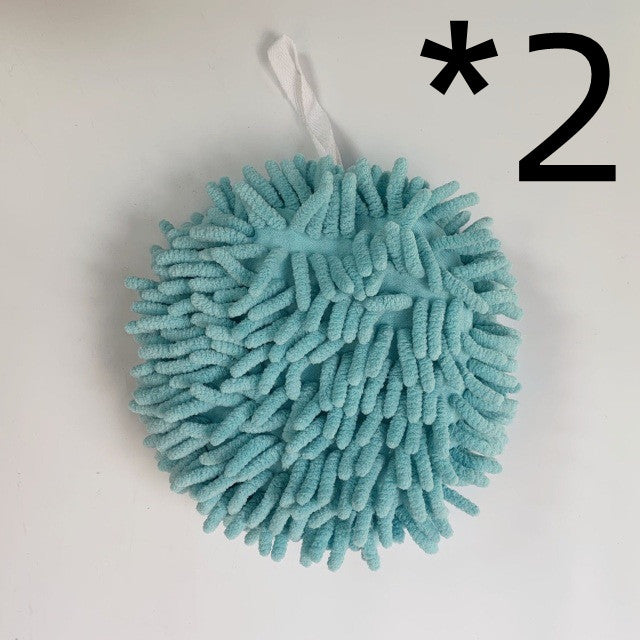 Chenille Handball Kitchen Wipes - Lint-Free, Multi-Color, 17x17cm