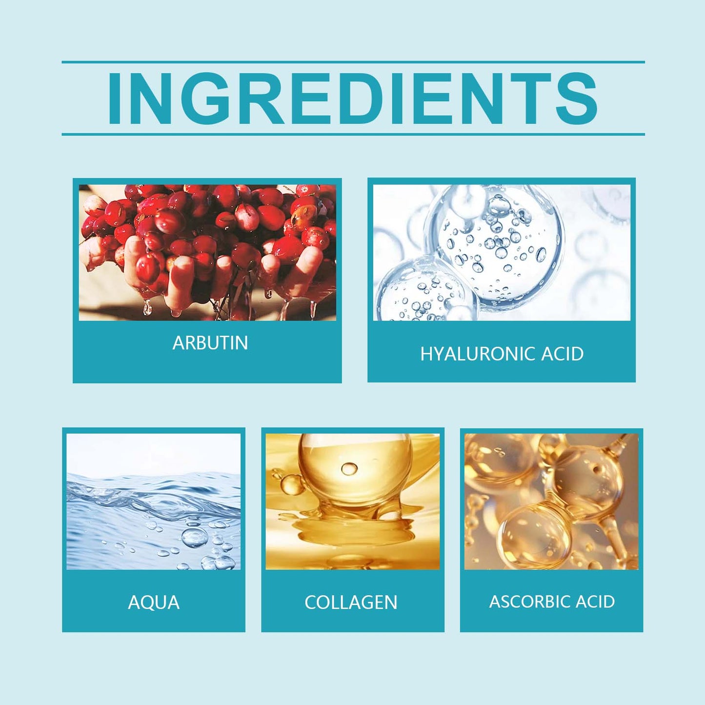 Vitamin C Facial Serum with Ferulic Acid & Collagen - 30ml Brightening