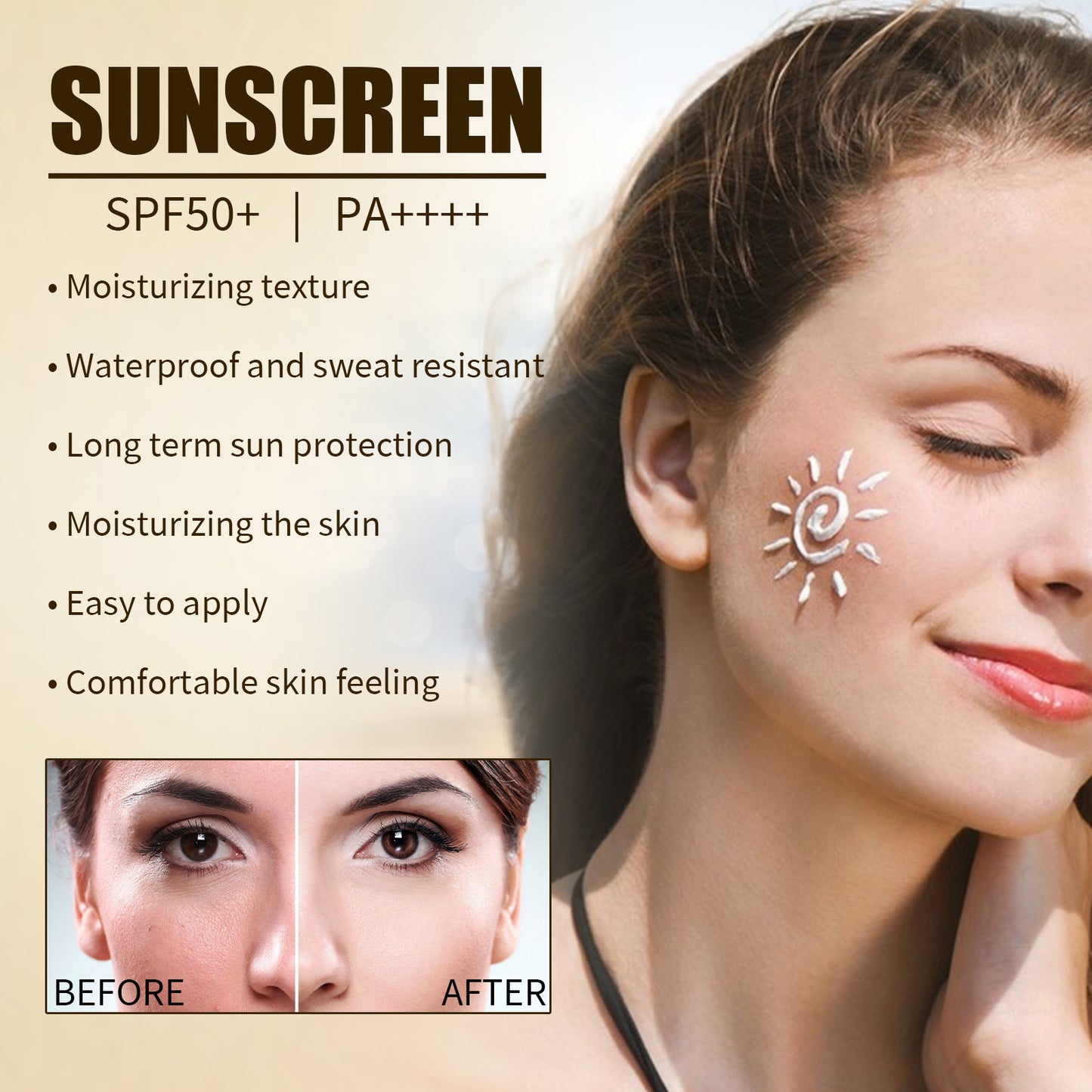Rice Probiotic UV Sunscreen Moisturizing Face Cream