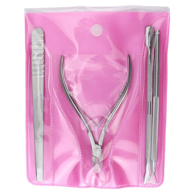 4-Piece Stainless Steel Cuticle & Dead Skin Scissors Set