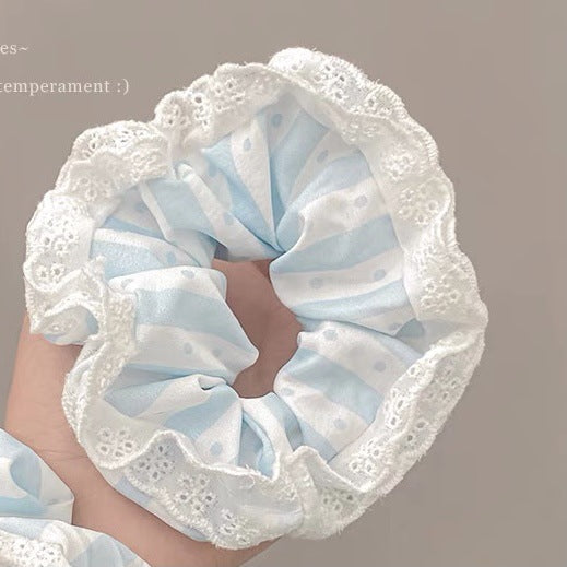 Summer Sweet Lace Scrunchie Hair Tie - Elegant Floral Hair Accessory