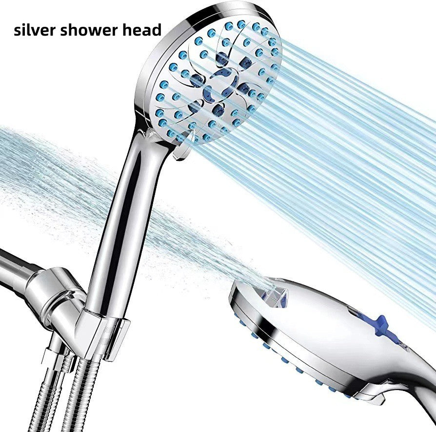Multifunctional Shower Head with Pressurized Nozzle and Hose - Adjustable Spray Massage Rain