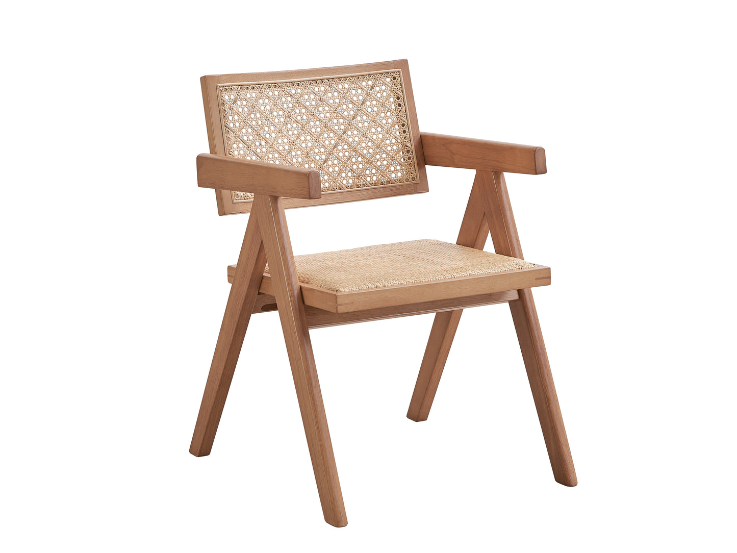 Velentina Rattan Arm Chair Set of 2 - Natural Finish