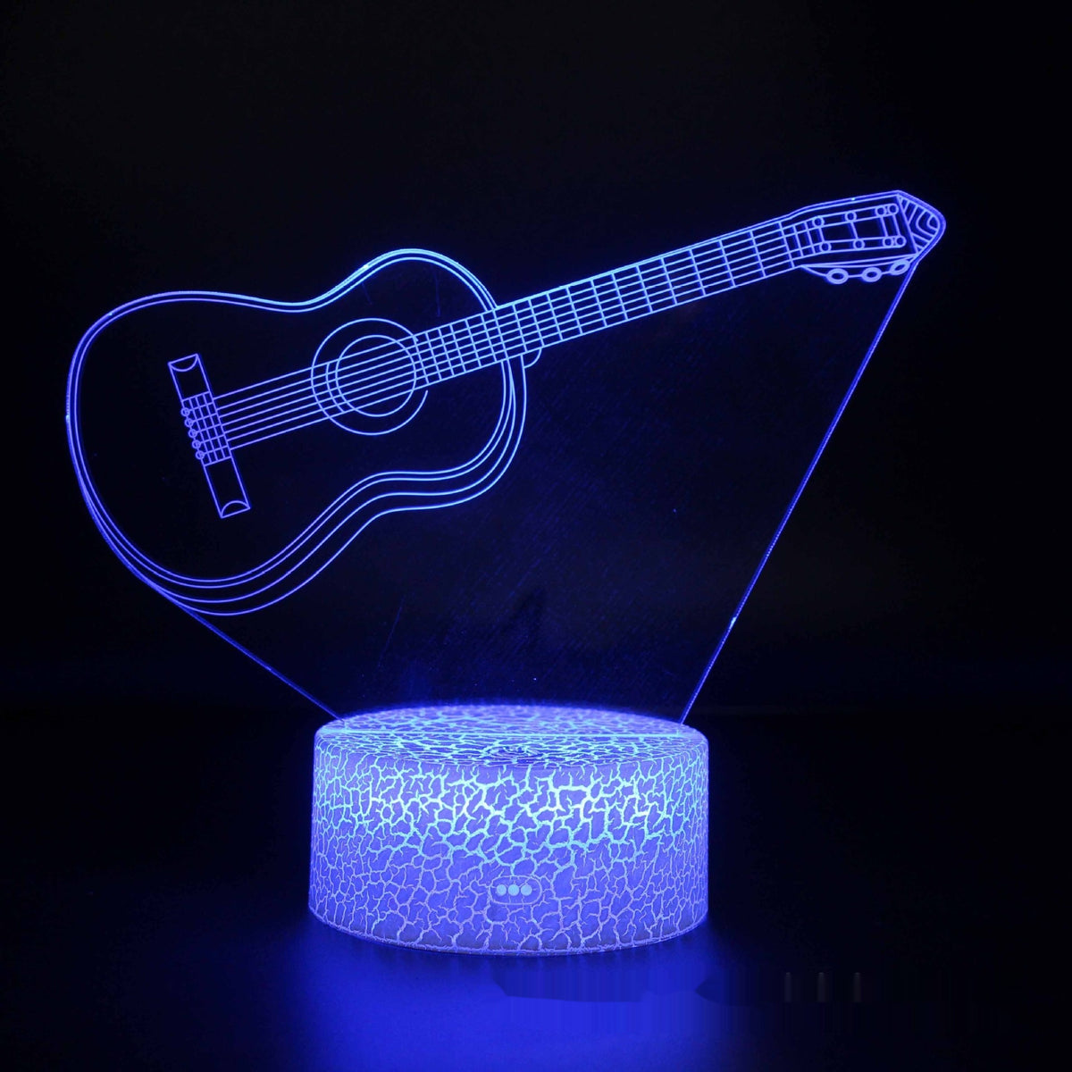 Electric Guitar Violin 3D Table Lamp with Multi-Color Touch & Remote