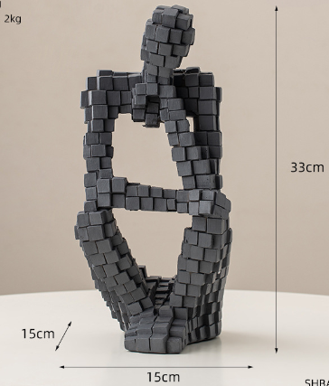 Modern Abstract Art Ornament for Home Decor - Resin Desktop Sculpture