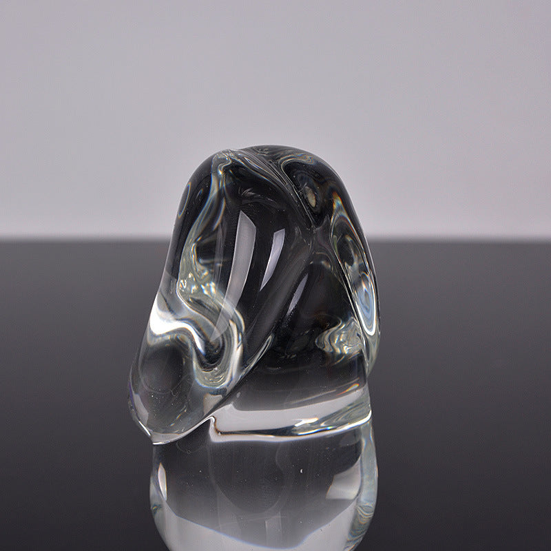 Crystal Glass Adult Wellness Toy for Women - Transparent 11.7x5cm