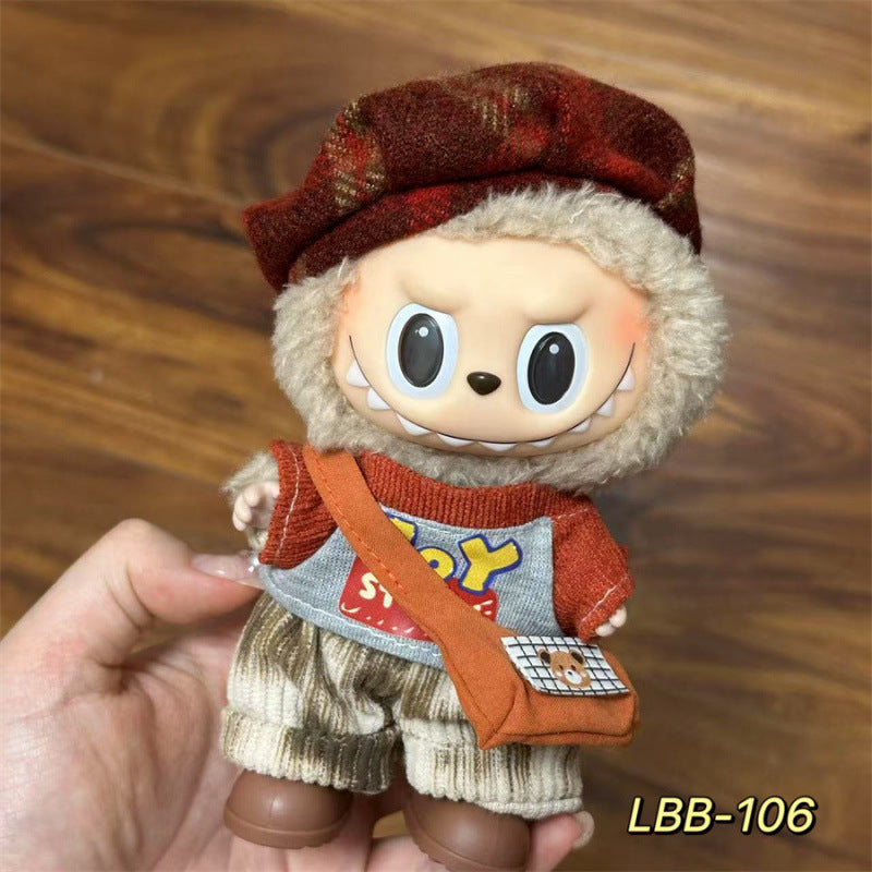 17cm Vinyl Figurine Clothes Set for Collectibles and Decoration