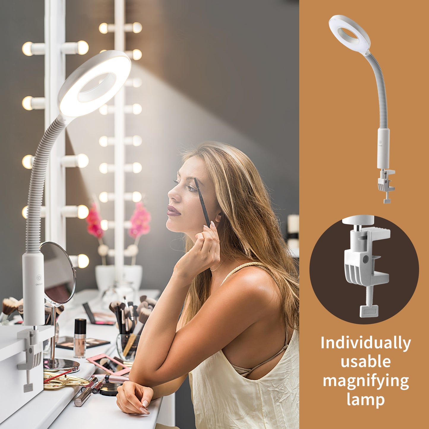 Water Spray Bottle with Magnifying Glass for Beauty & Home Use