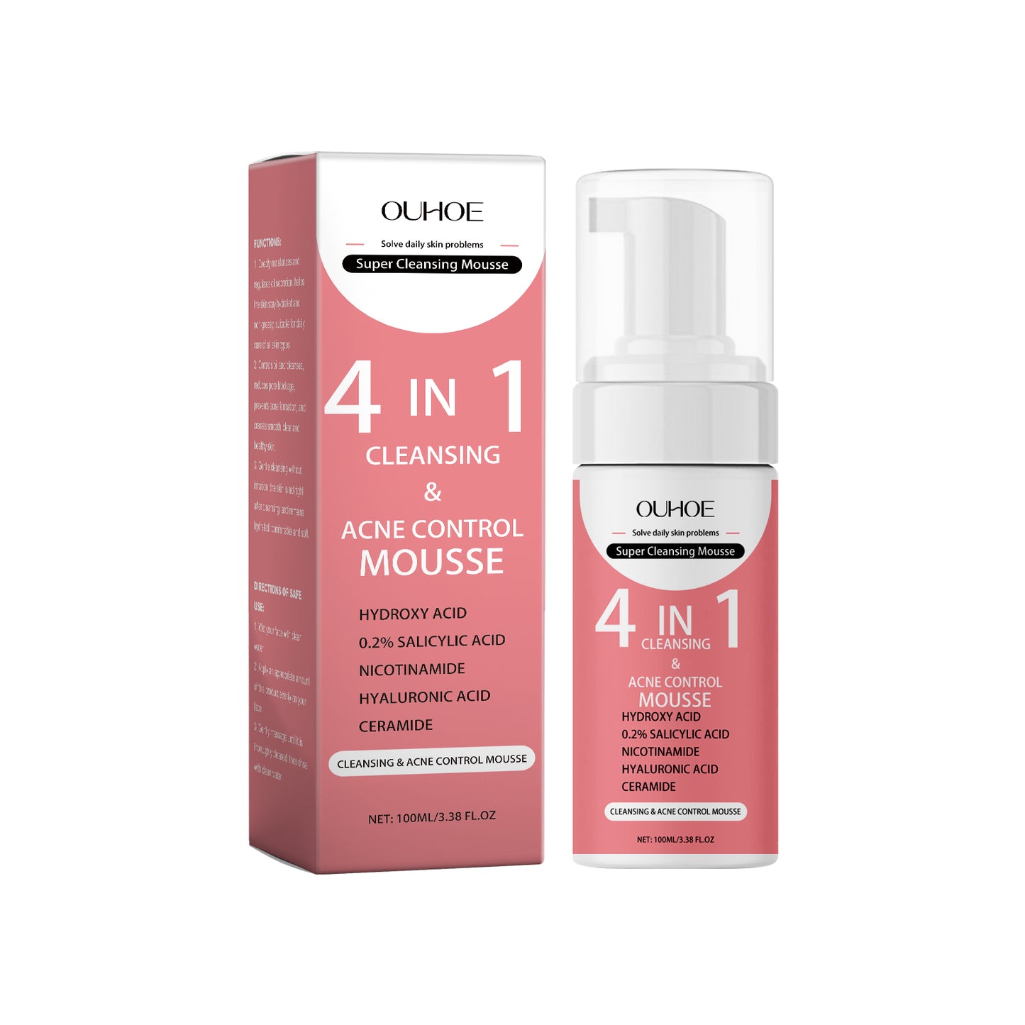 Salicylic Acid Foam Cleanser - Deep Pore Cleansing & Oil Control 100ml