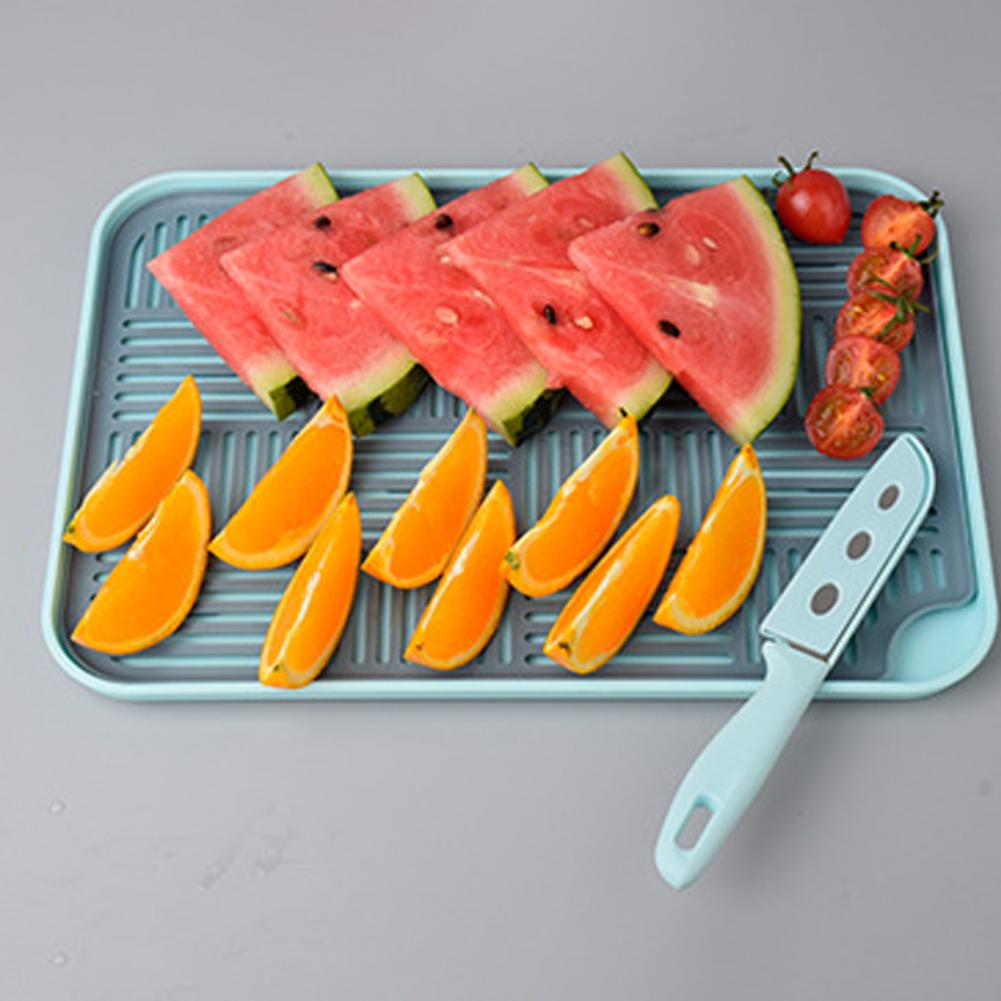 Double-Layer Portable Fruit Tray with Removable Grid for Kitchen and Dining