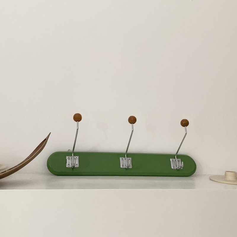 Wall Hanging Clothes Hook Rack - Wooden Home Storage Organizer