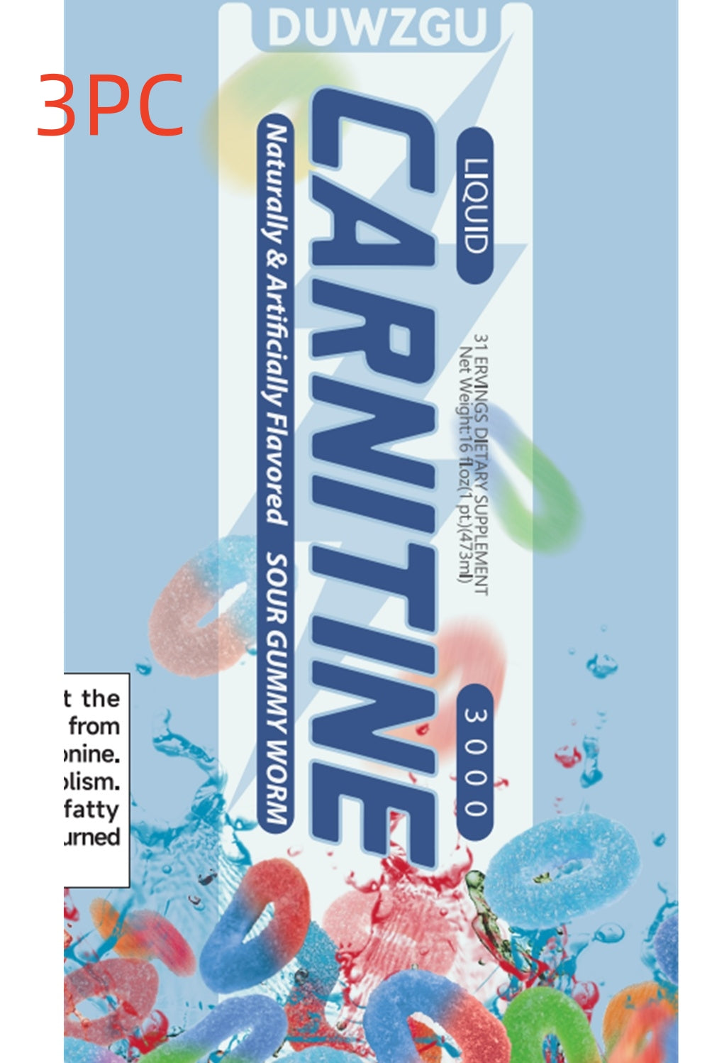 L-Carnitine Liquid Supplement - High Potency Oral Formula