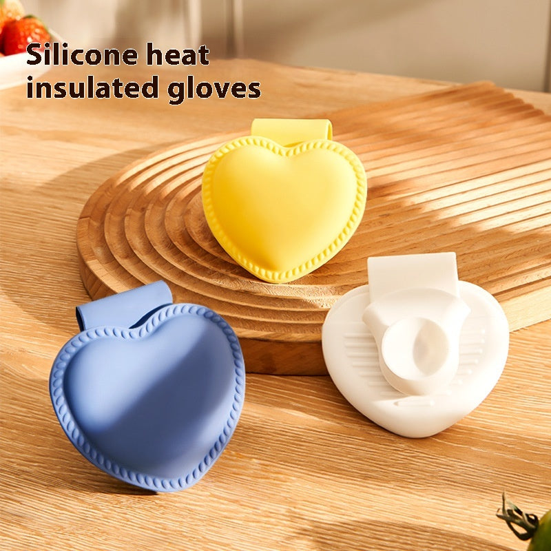 Silicone Non-Slip Insulation Gloves for Kitchen Cooking Hot Handling - Multiple Colors