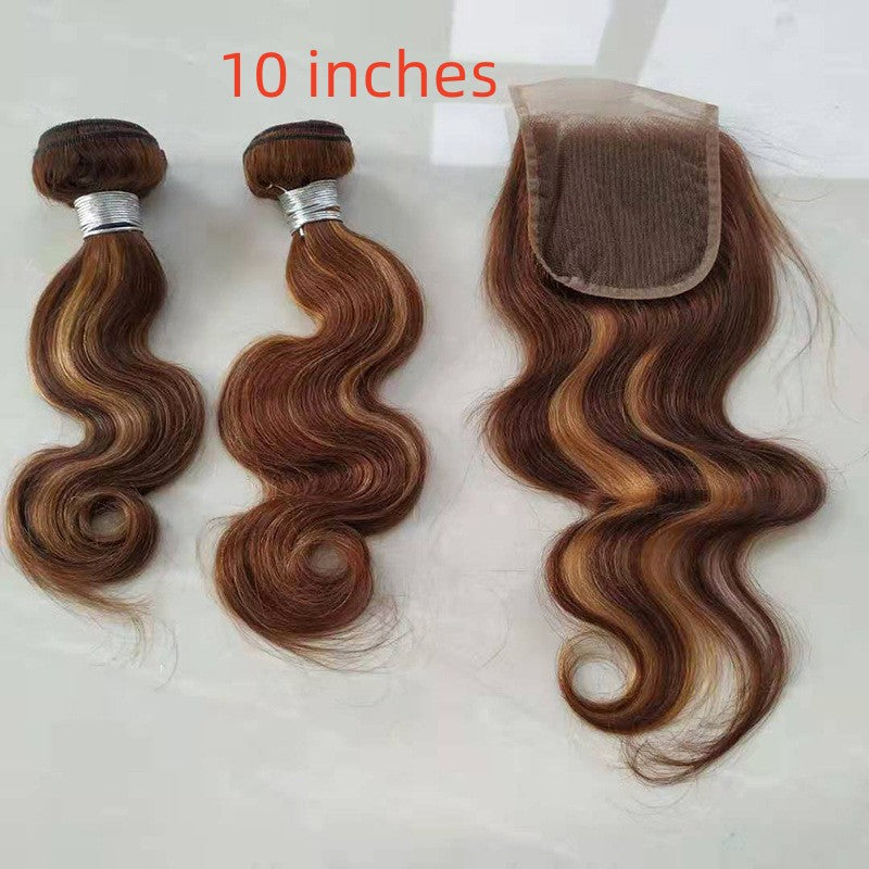 Pre-Colored Human Hair Weave Bundle with Body Wave & Piano Color Options