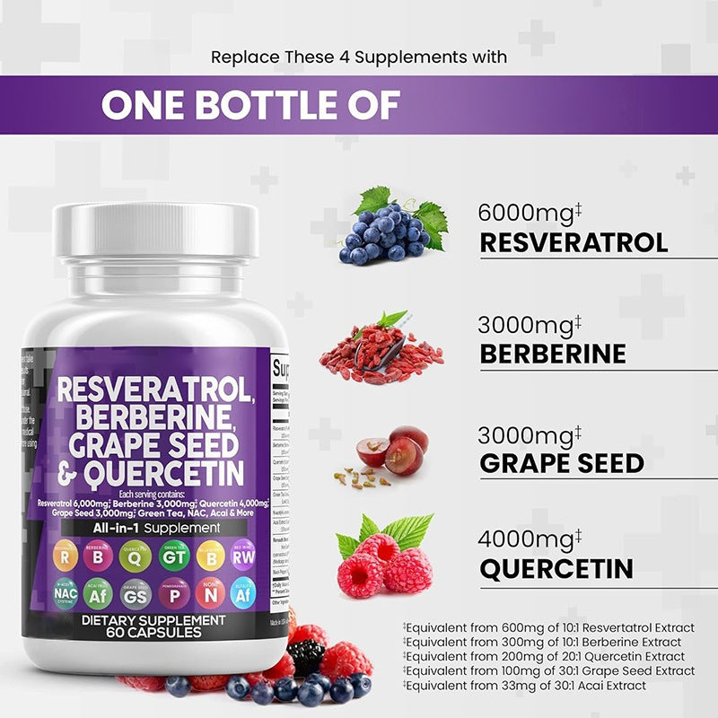 Resveratrol Capsules 60 Tablets