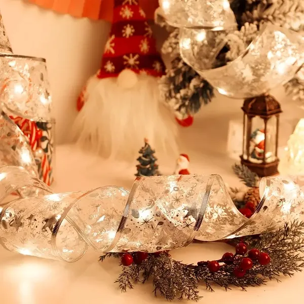 Christmas Tree Ribbon Lights - 32 Feet of LED Decorative Ribbons