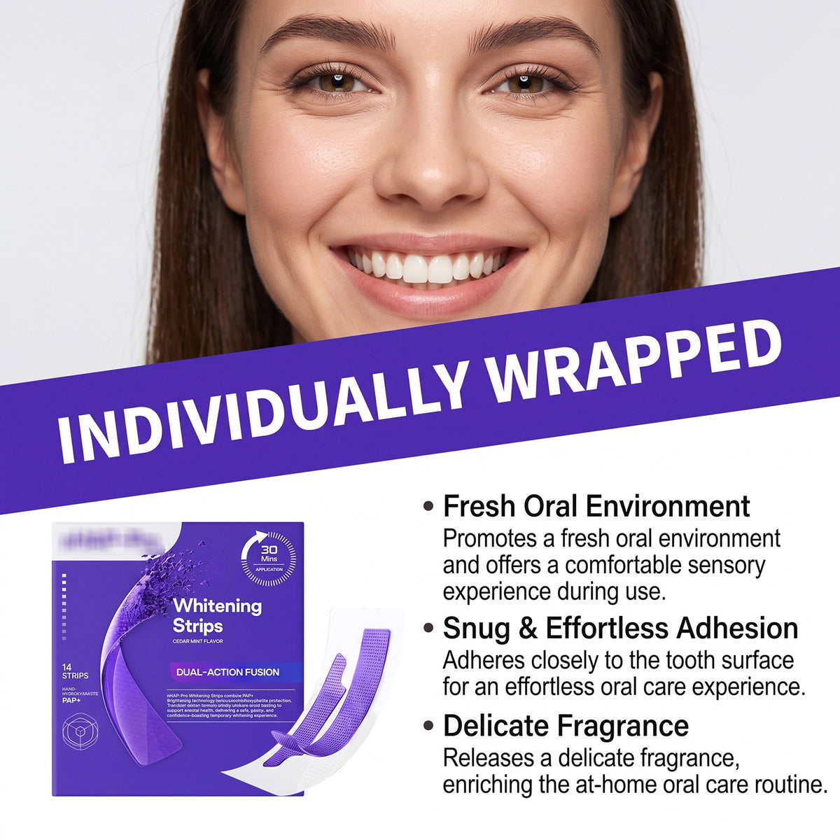 Dental Care Strips for Oral Freshness - 14 Count