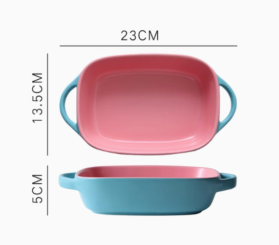 Ceramic Square Baking Tray - Non-Stick Kitchen Bakeware