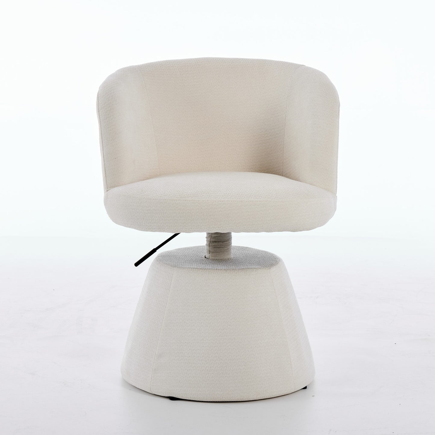 Adjustable Height 360 Swivel Bar Stool, Modern Chenille Upholstered