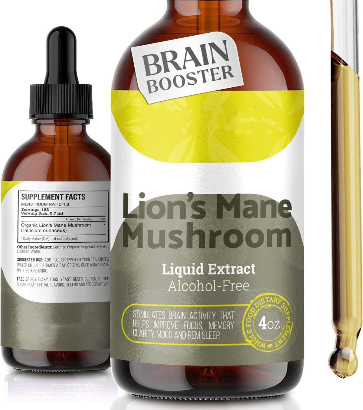 Lion Mane Mushroom Drops 60ml