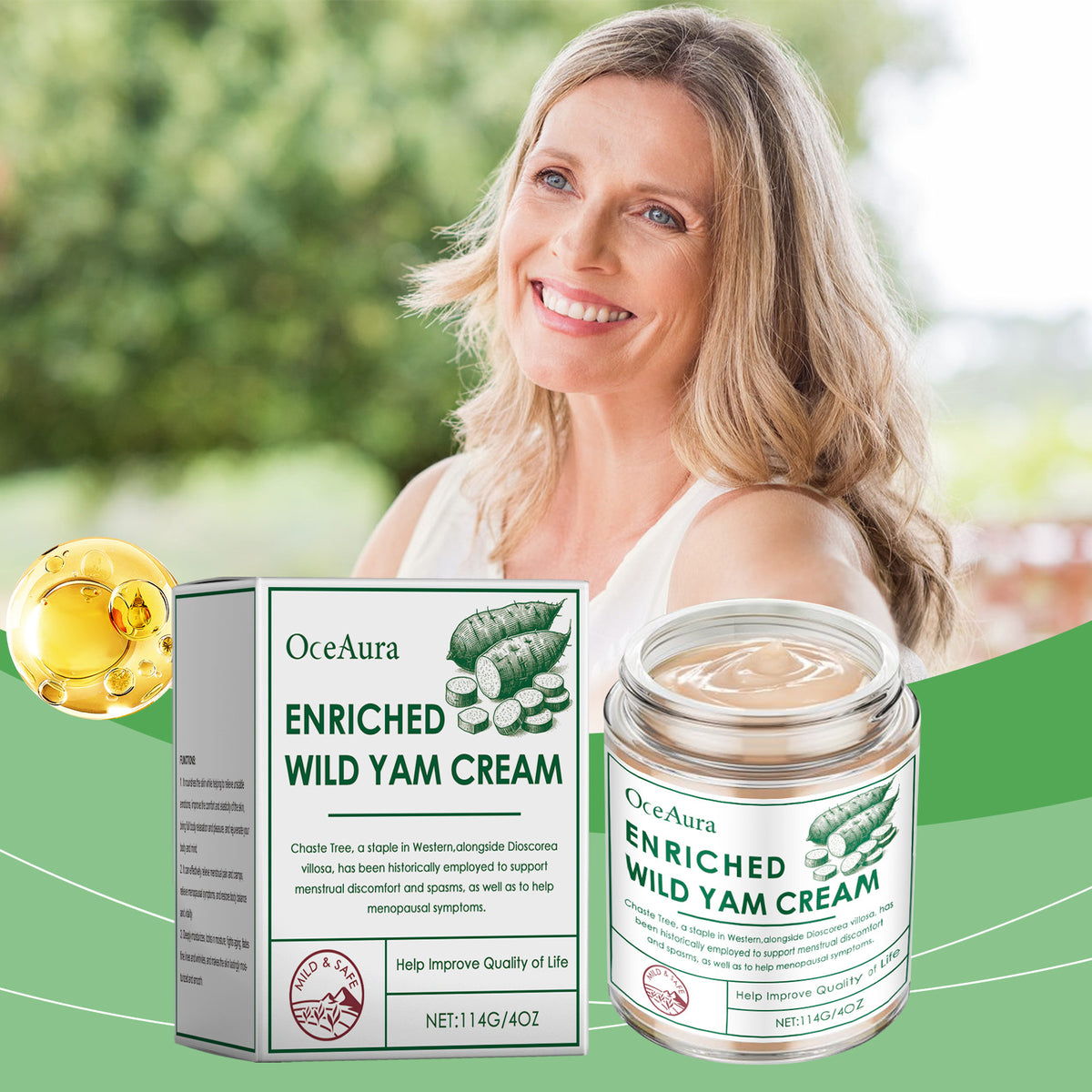 Wild Yam Firming And Wrinkle Reducing Body Moisturizing Cream