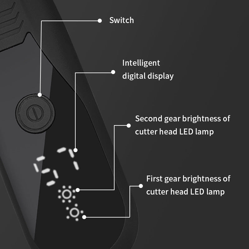 Rechargeable Hair Clipper with Ceramic Blade LCD Display WL-610